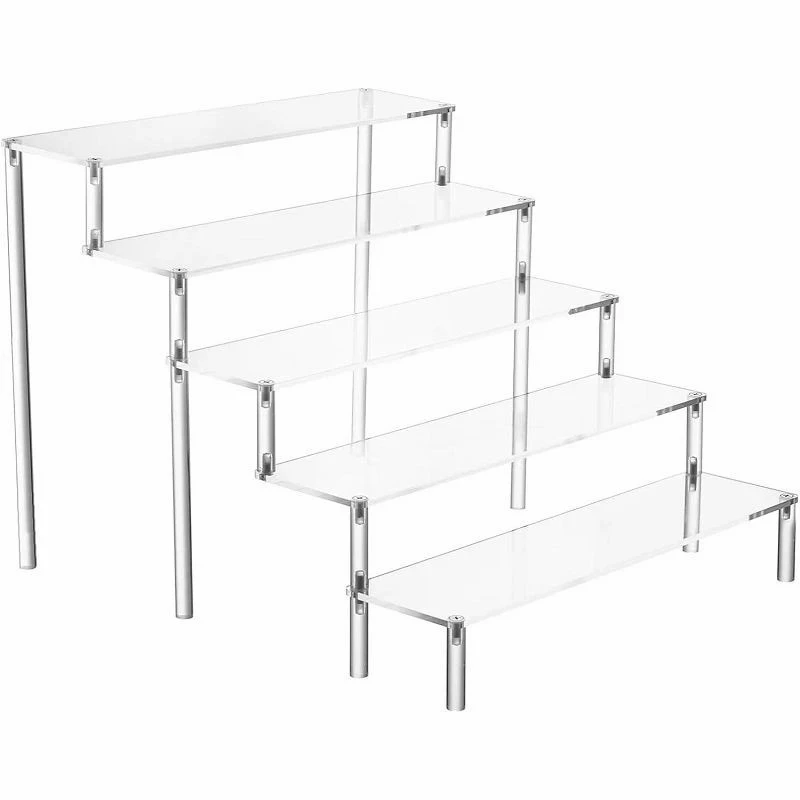 3/4/5 Tier Clear Acrylic Display Risers factory